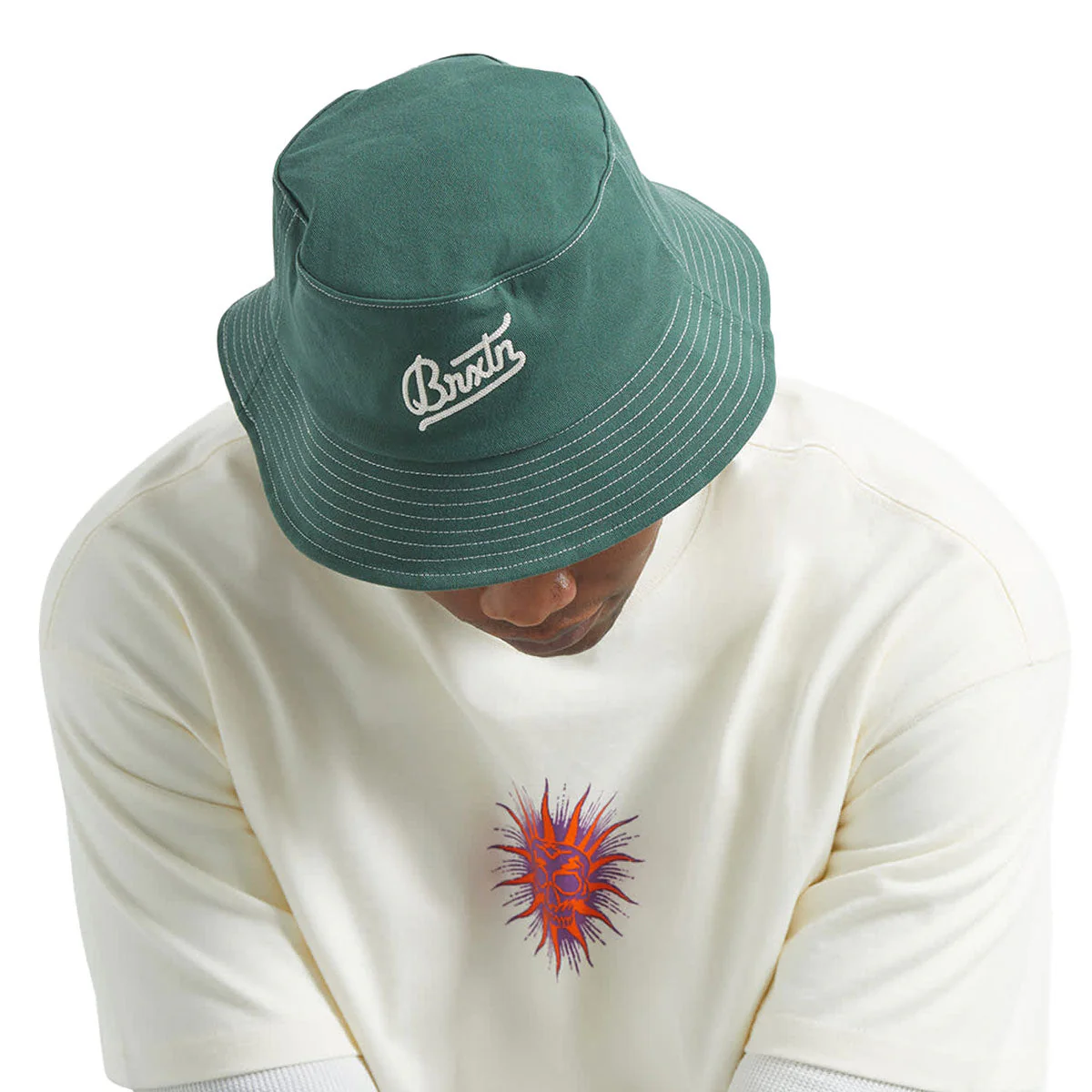 Brixton Eldon Packable Bucket Hat - Primal Green - Image 4