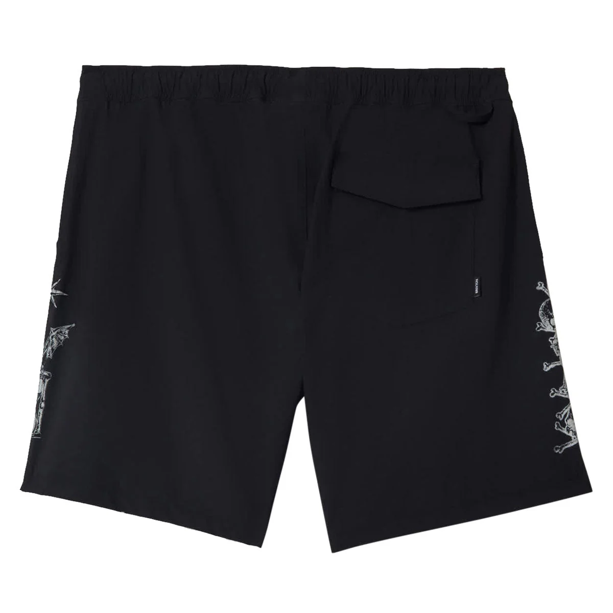 Brixton Everyday Hybrid 7" Shorts - Black/White - Image 2
