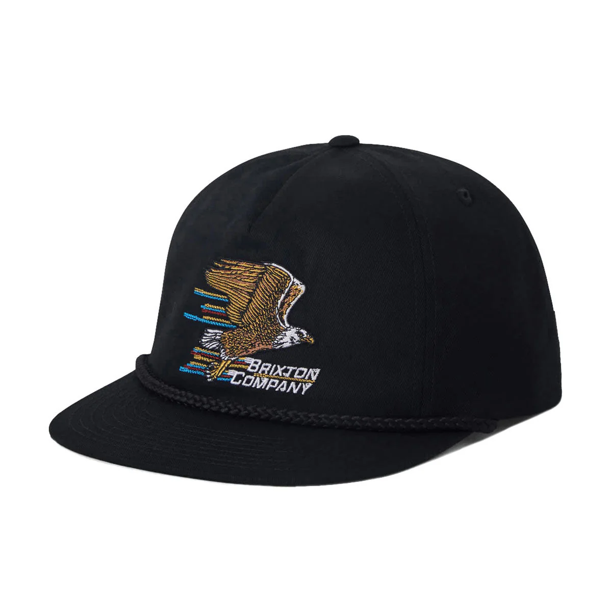 Brixton Free HP Snapback Hat - Black
