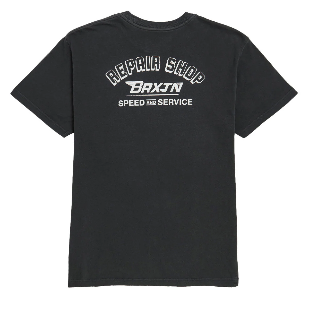 Brixton Free T-Shirt - Black Worn Wash - Image 2
