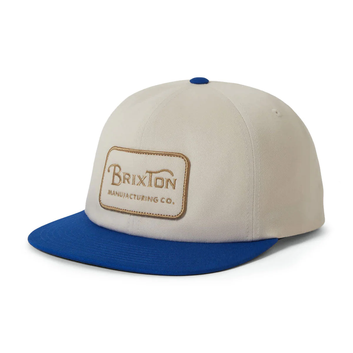 Brixton Grade HP Snapback Hat - Whitecap/Royal