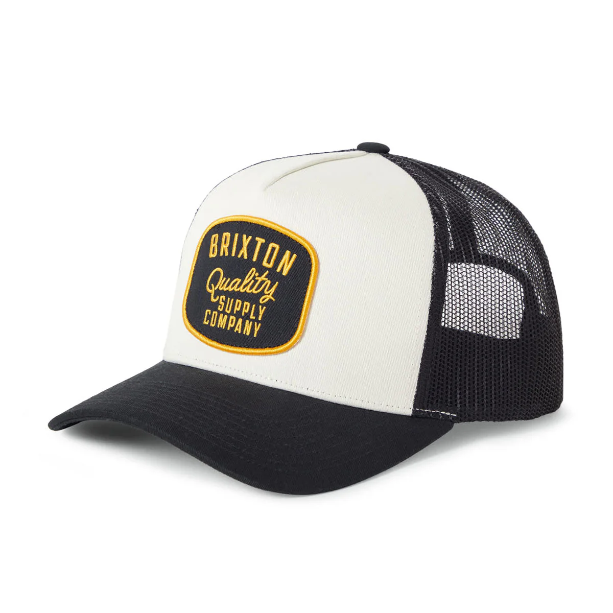 Brixton Hubal C Np Mp Trucker Hat - Black/Off White/Black