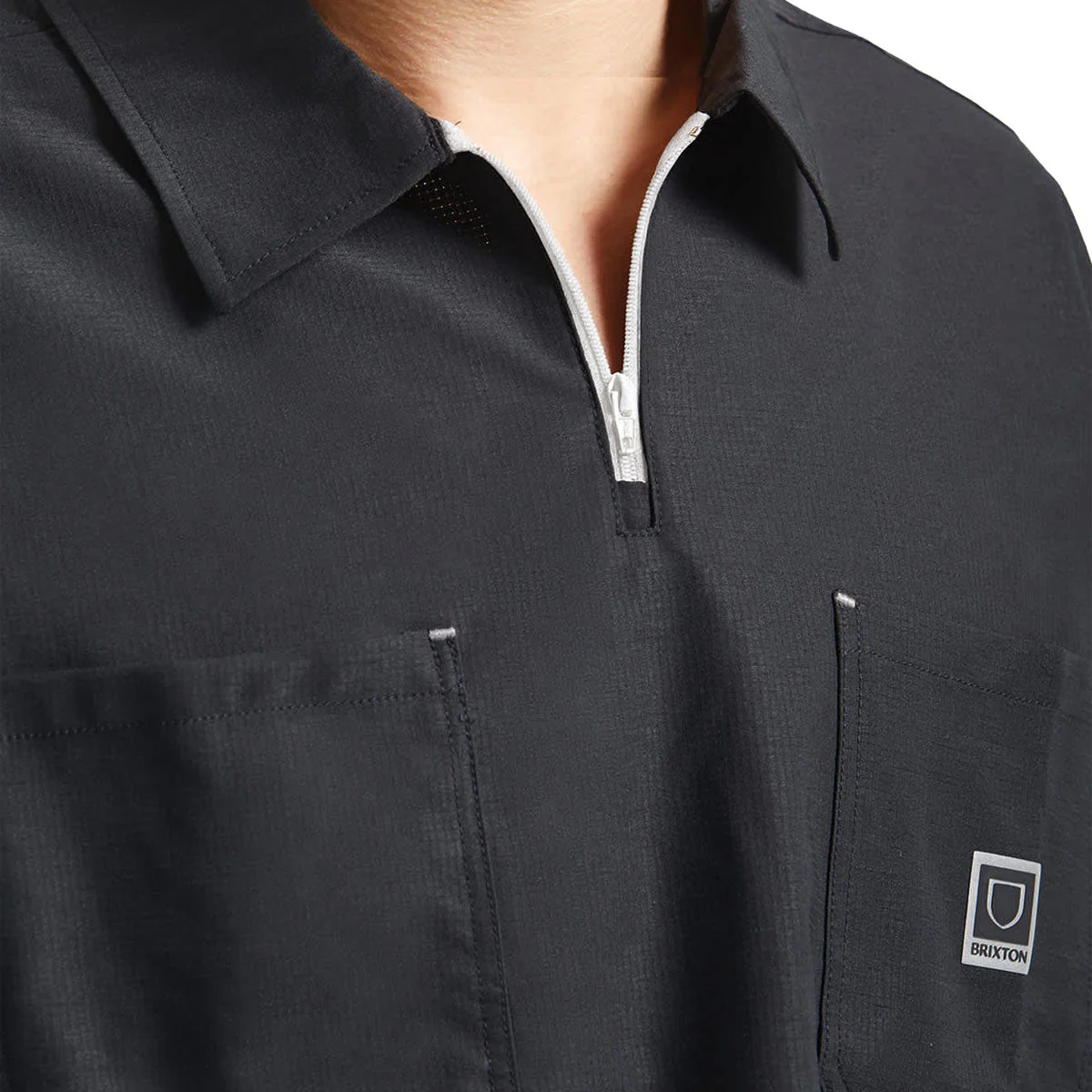Brixton Journey Lightweight Shirt - Black - Image 4