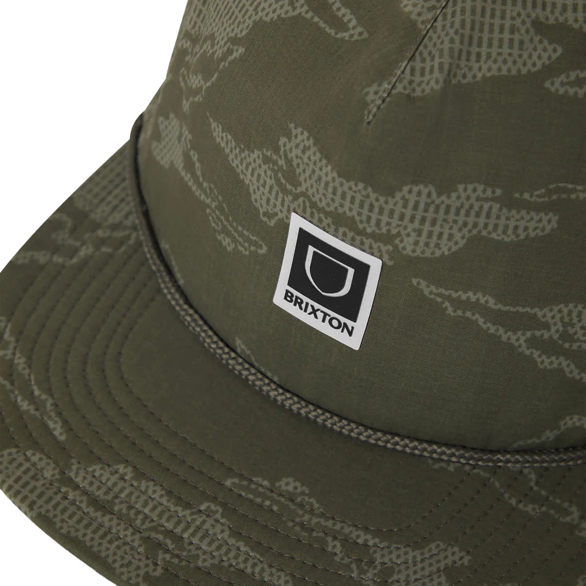Brixton Journey MP Performance Snapback Hat - Olive Tiger Camo - Image 3