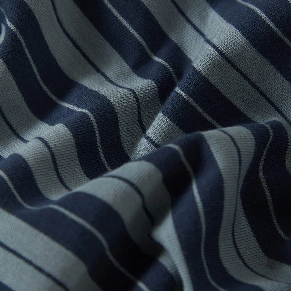 Brixton Nova Stripe Pocket T-Shirt - Midnight Blue/Future Grey Worn Wash - Image 3
