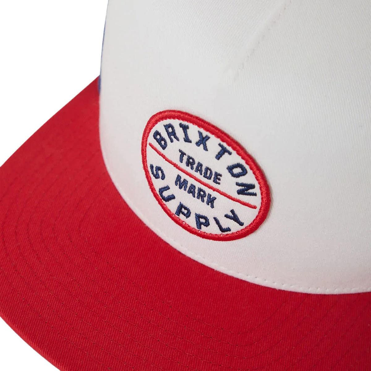 Brixton Oath MP Trucker Hat - White/Midnight Blue/Adrenaline Rush - Image 3