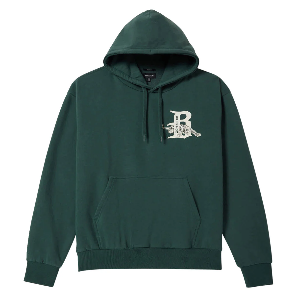 Brixton Predator Relaxed Hoodie - Primal Green Worn Wash