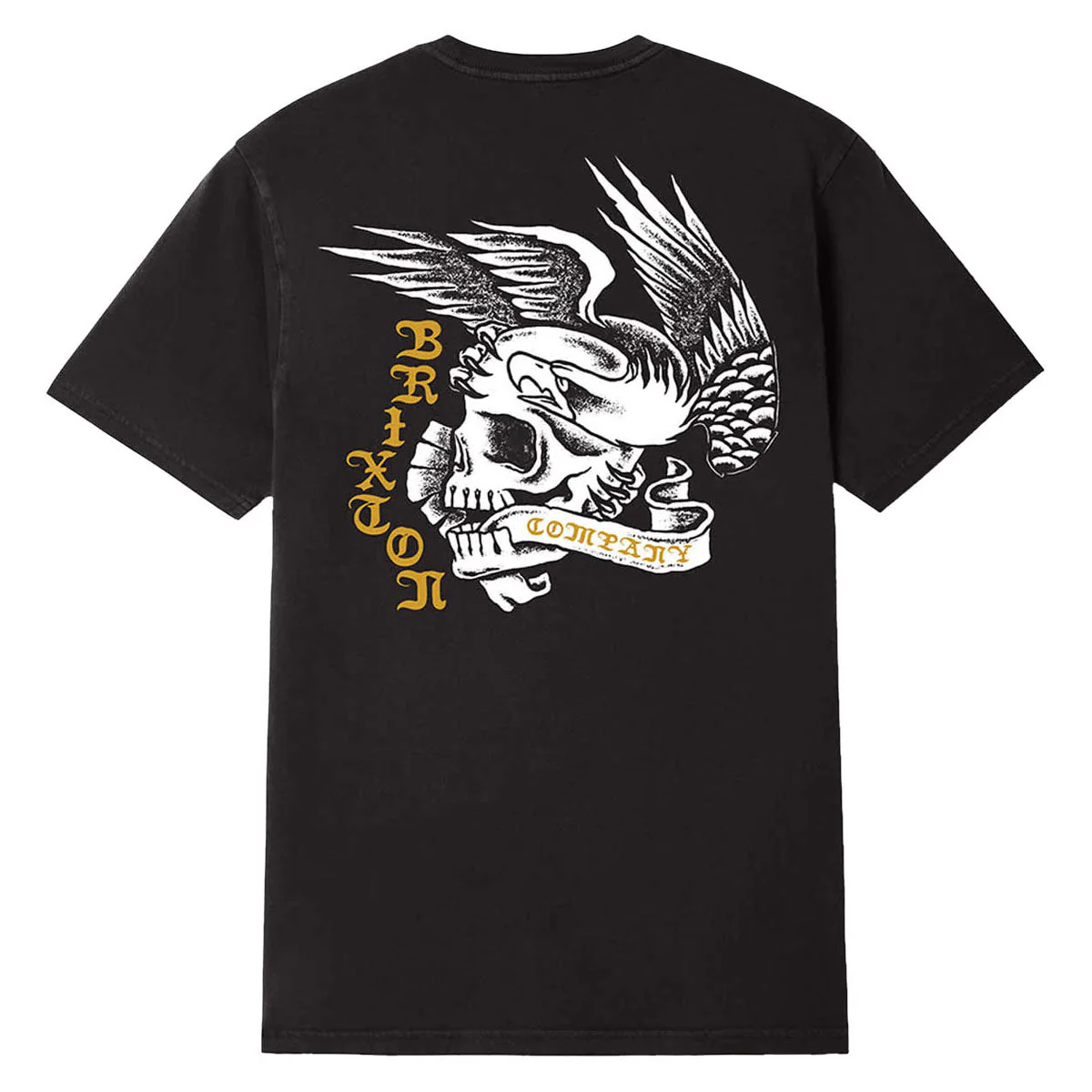Brixton Wolcott T-Shirt - Black Worn Wash