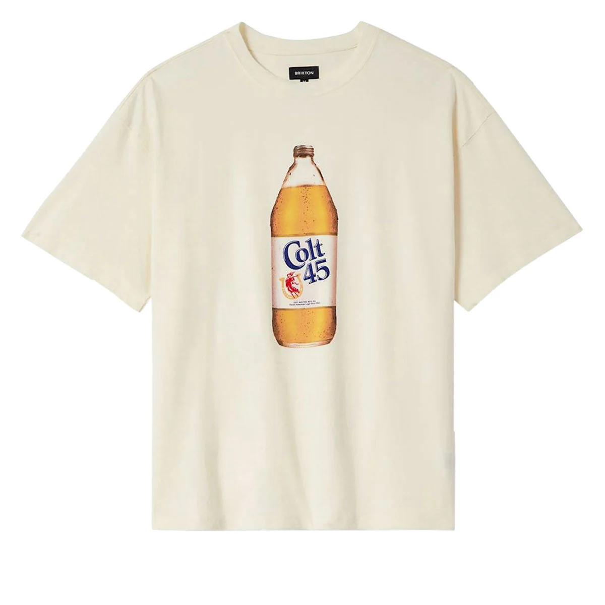 Brixton x Colt 45 Forty Oz Oversized T-Shirt - Natural