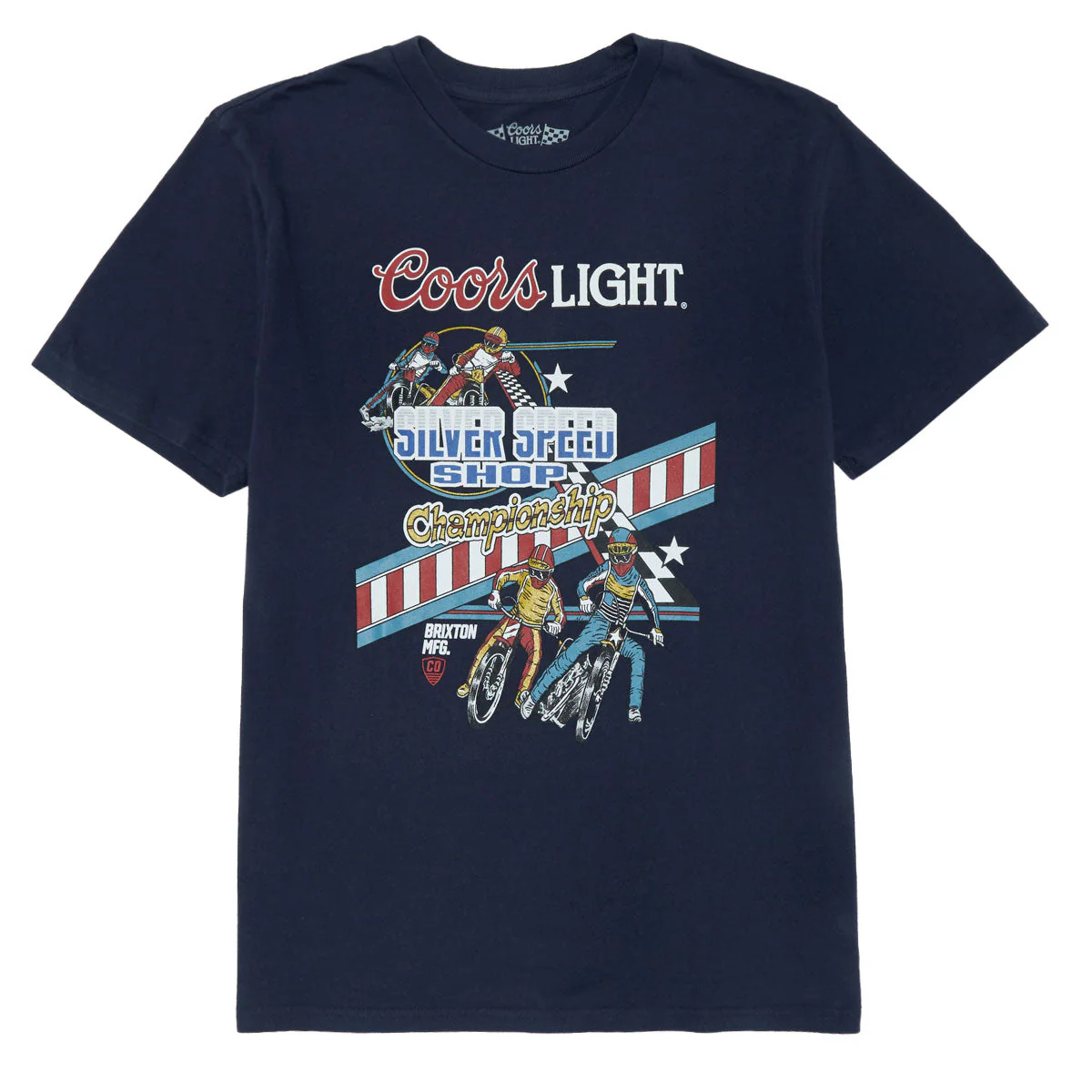 Brixton x Coors Light Berm T-Shirt - Coors Navy