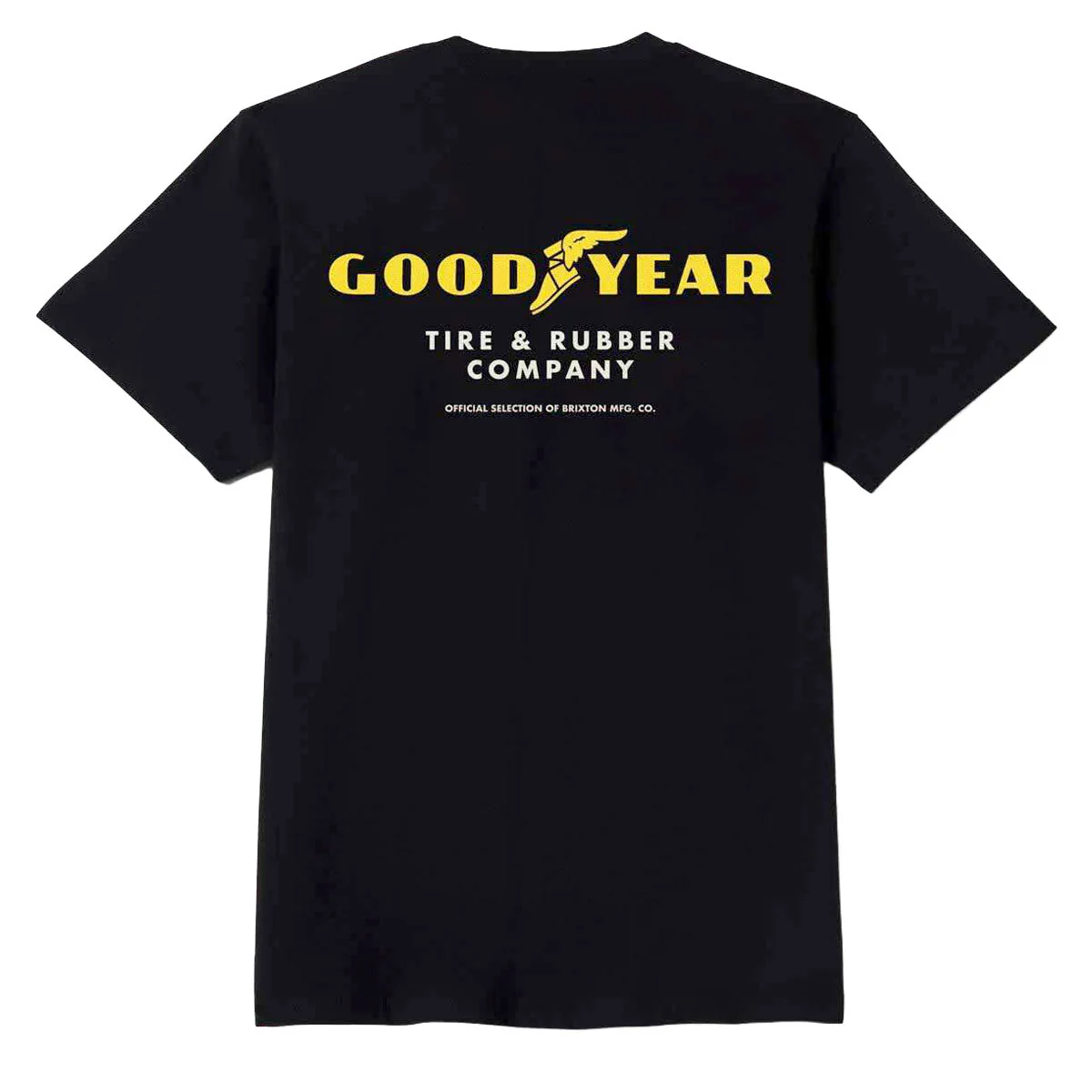 Brixton x Goodyear Service Pocket T-Shirt - Black - Image 2