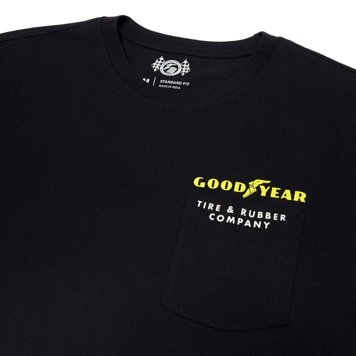 Brixton x Goodyear Service Pocket T-Shirt - Black - Image 3