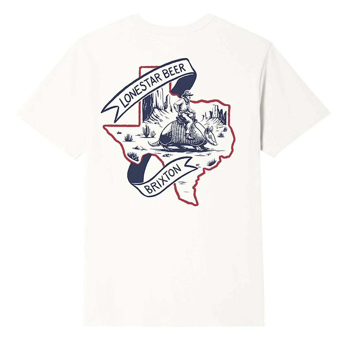 Brixton x Lone Star Armadillo T-Shirt - Cream