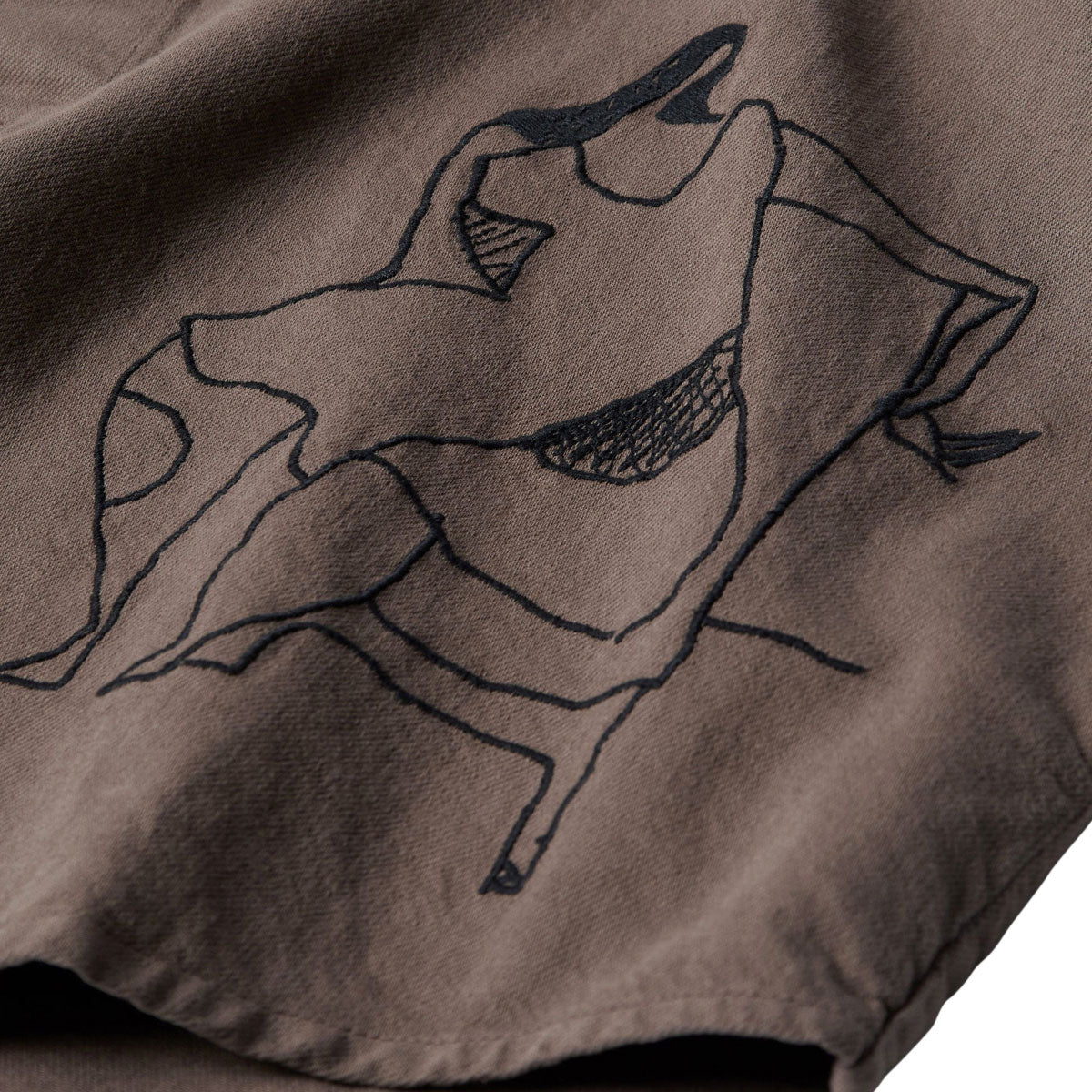 By Parra Crooked Face Short Sleeve Shirt - Brown - Image 4