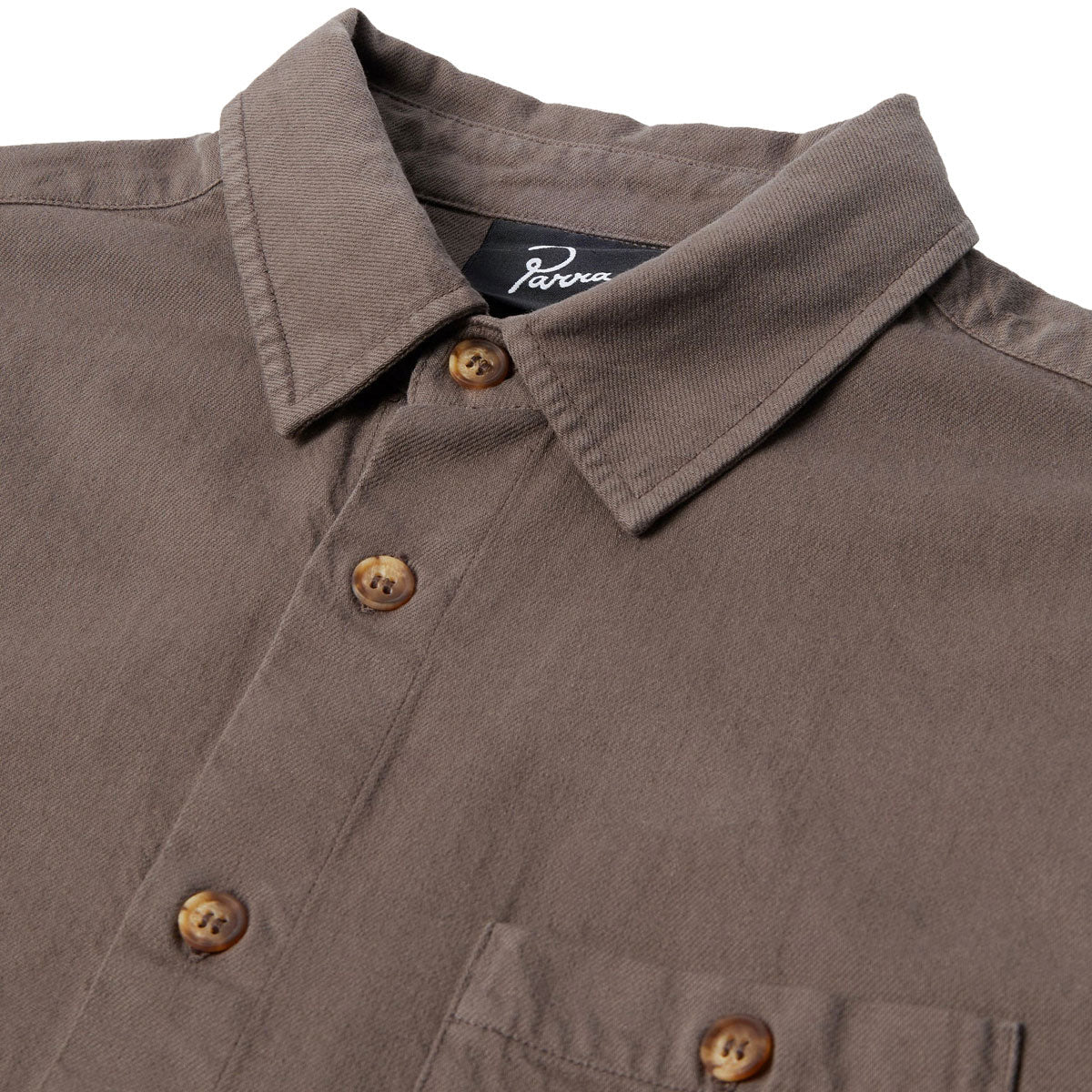By Parra Crooked Face Short Sleeve Shirt - Brown - Image 5