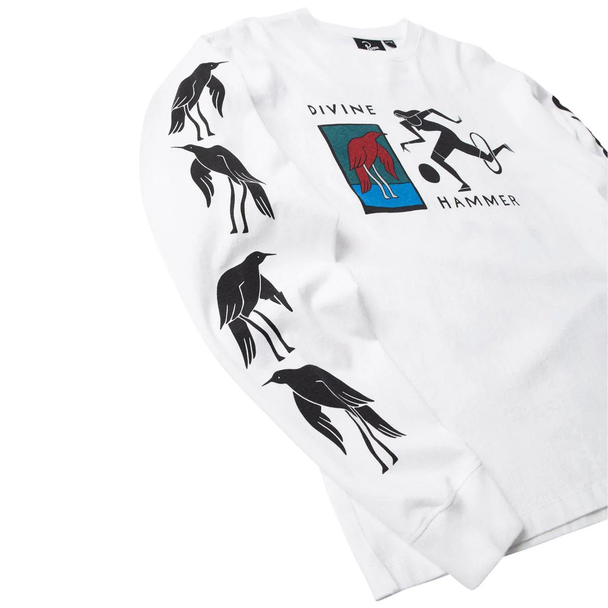 By Parra Divine Hammer Long Sleeve T-Shirt - White - Image 4