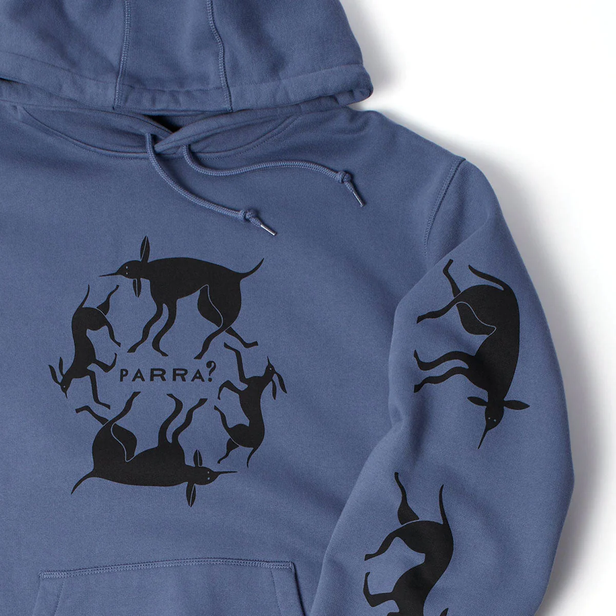 By Parra Non Grand Cafe Hoodie - Blue - Image 3