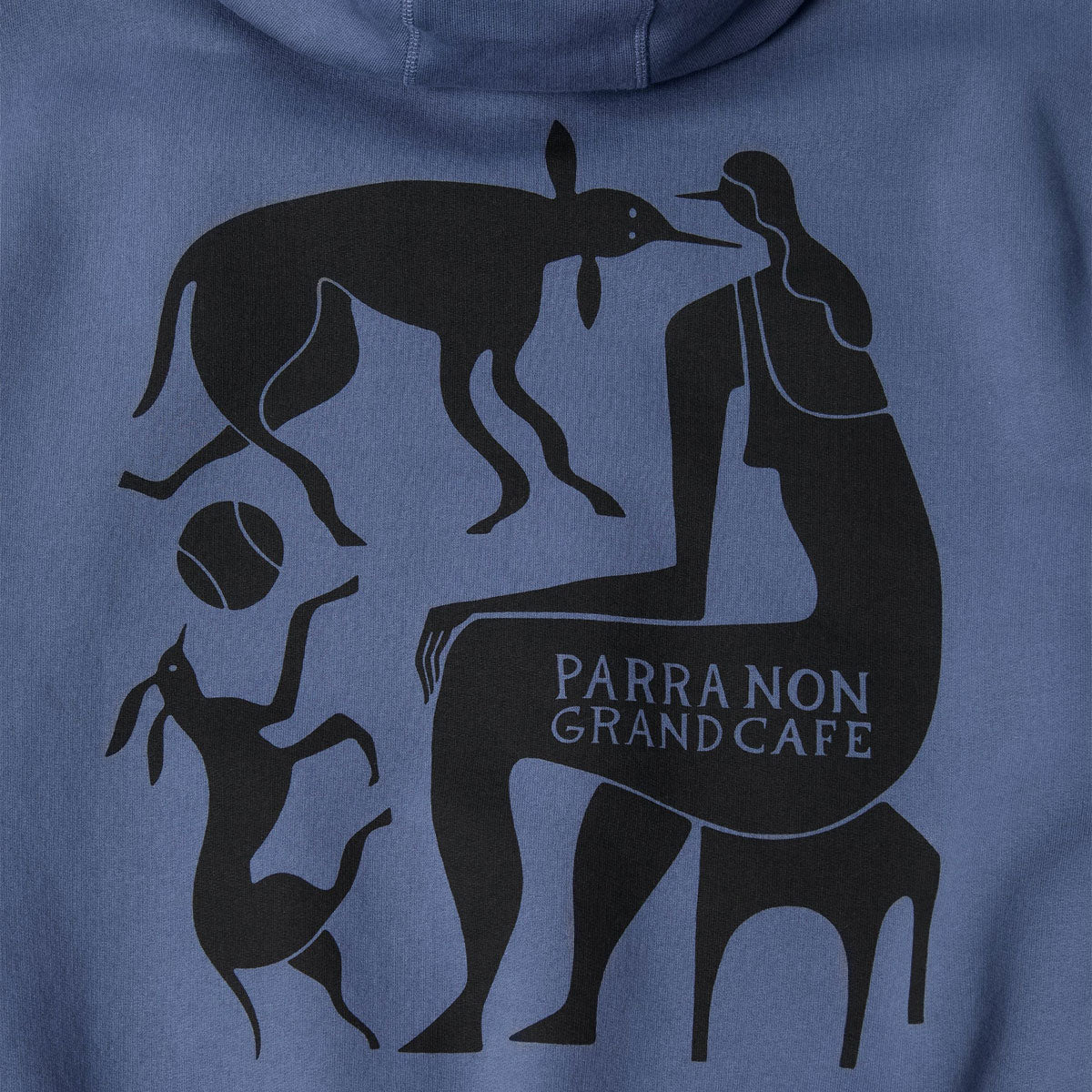 By Parra Non Grand Cafe Hoodie - Blue - Image 5