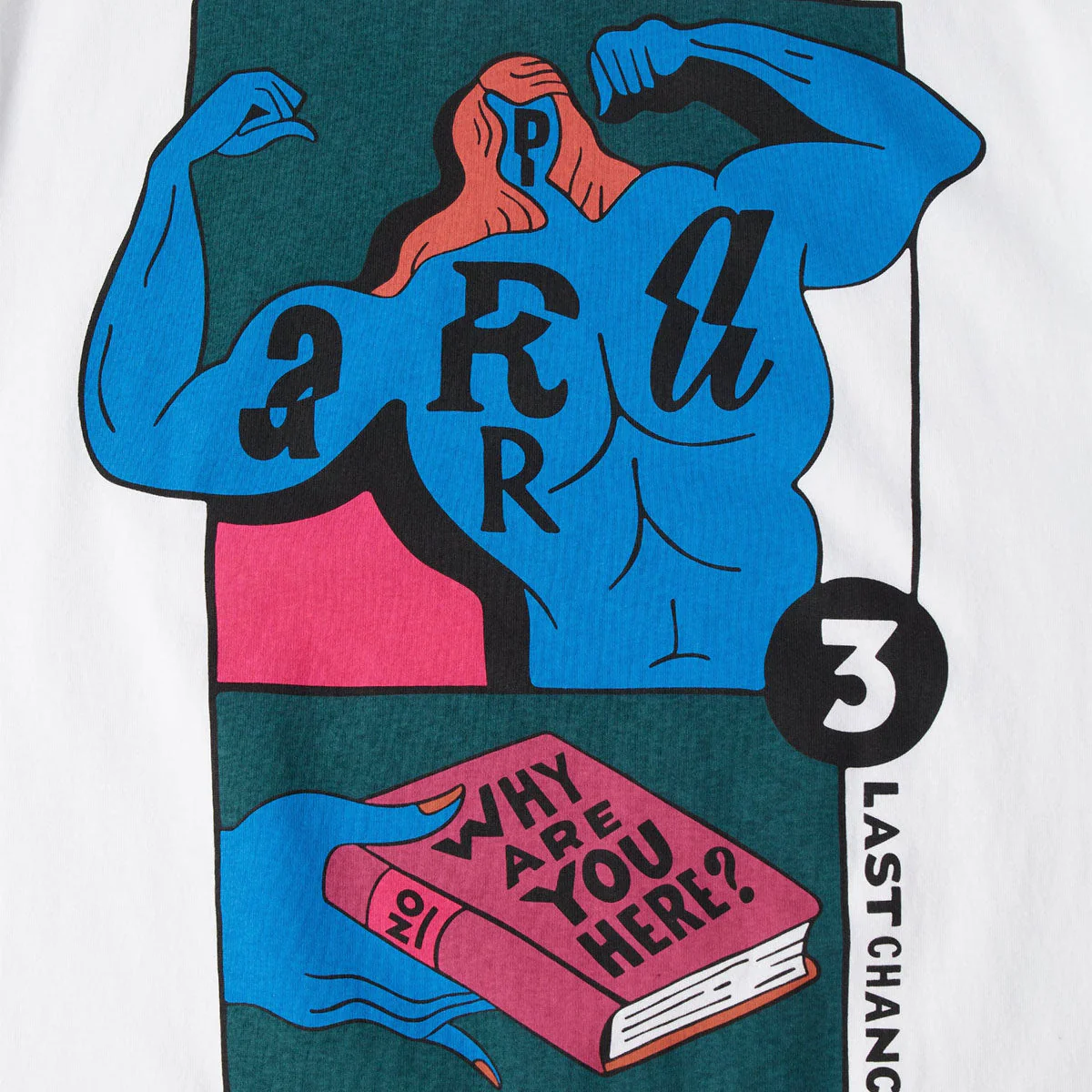 By Parra Why Are You Here T-Shirt - White - Image 4