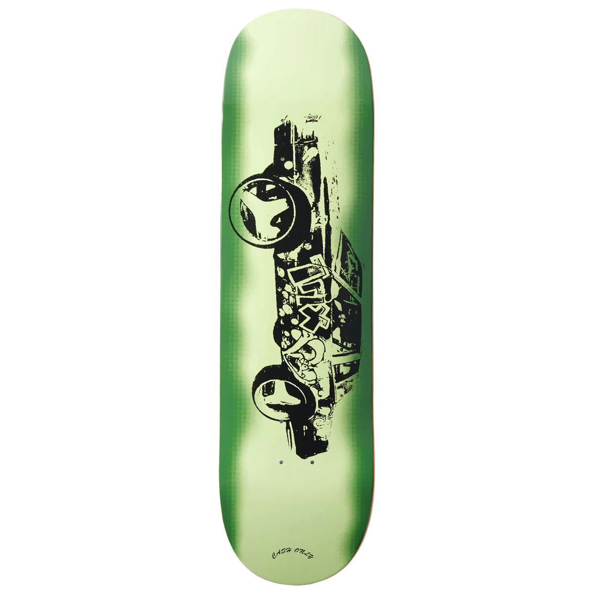 Cash Only Trix Skateboard Deck - Green - 8.50"