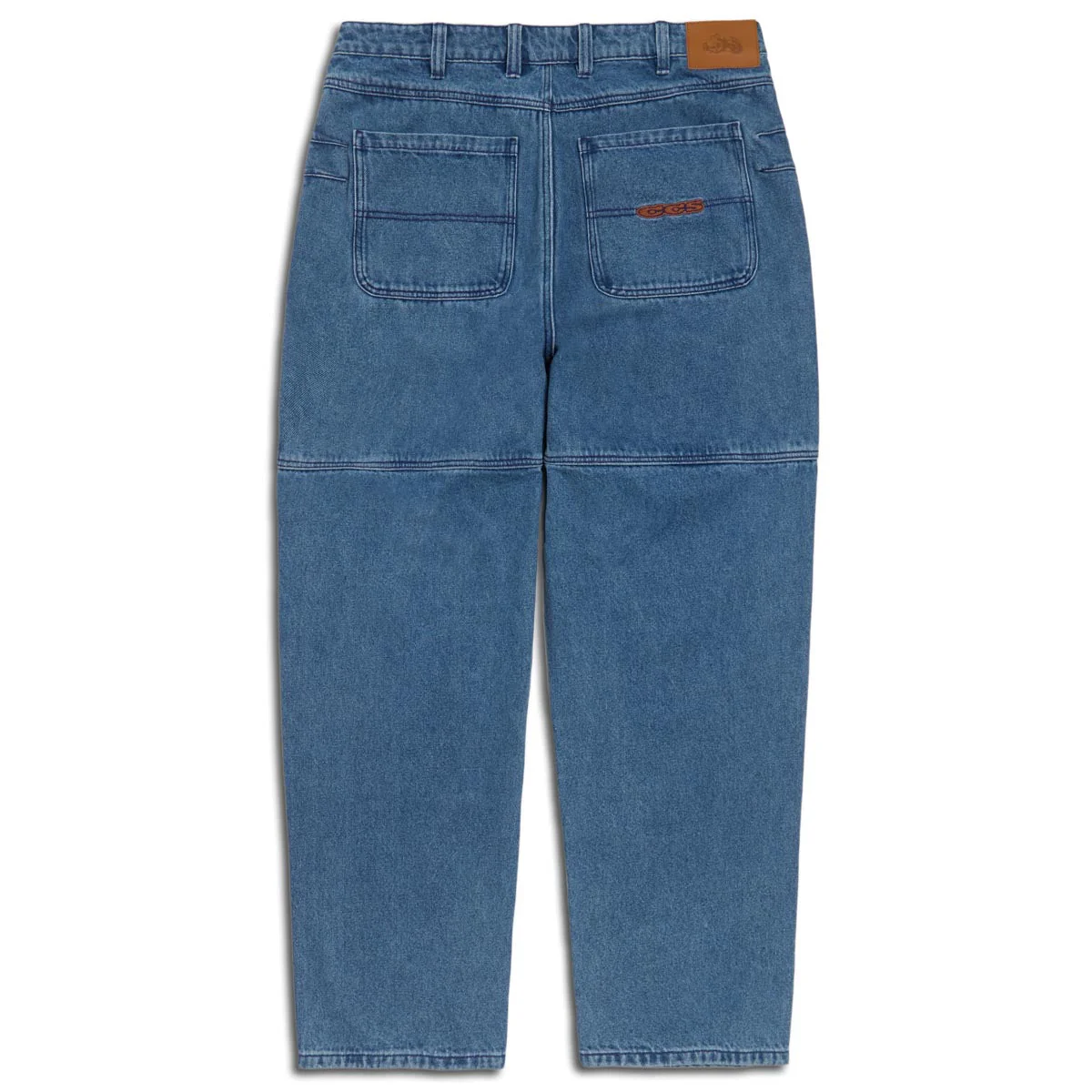 CCS 4x4 Reinforced Baggy Taper Denim Jeans - Medium Wash - Image 5