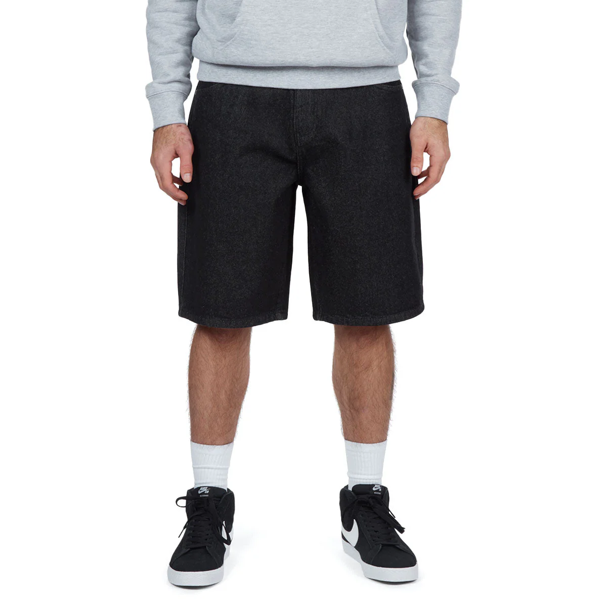 CCS 97 Star Denim Shorts - Acid Wash Black