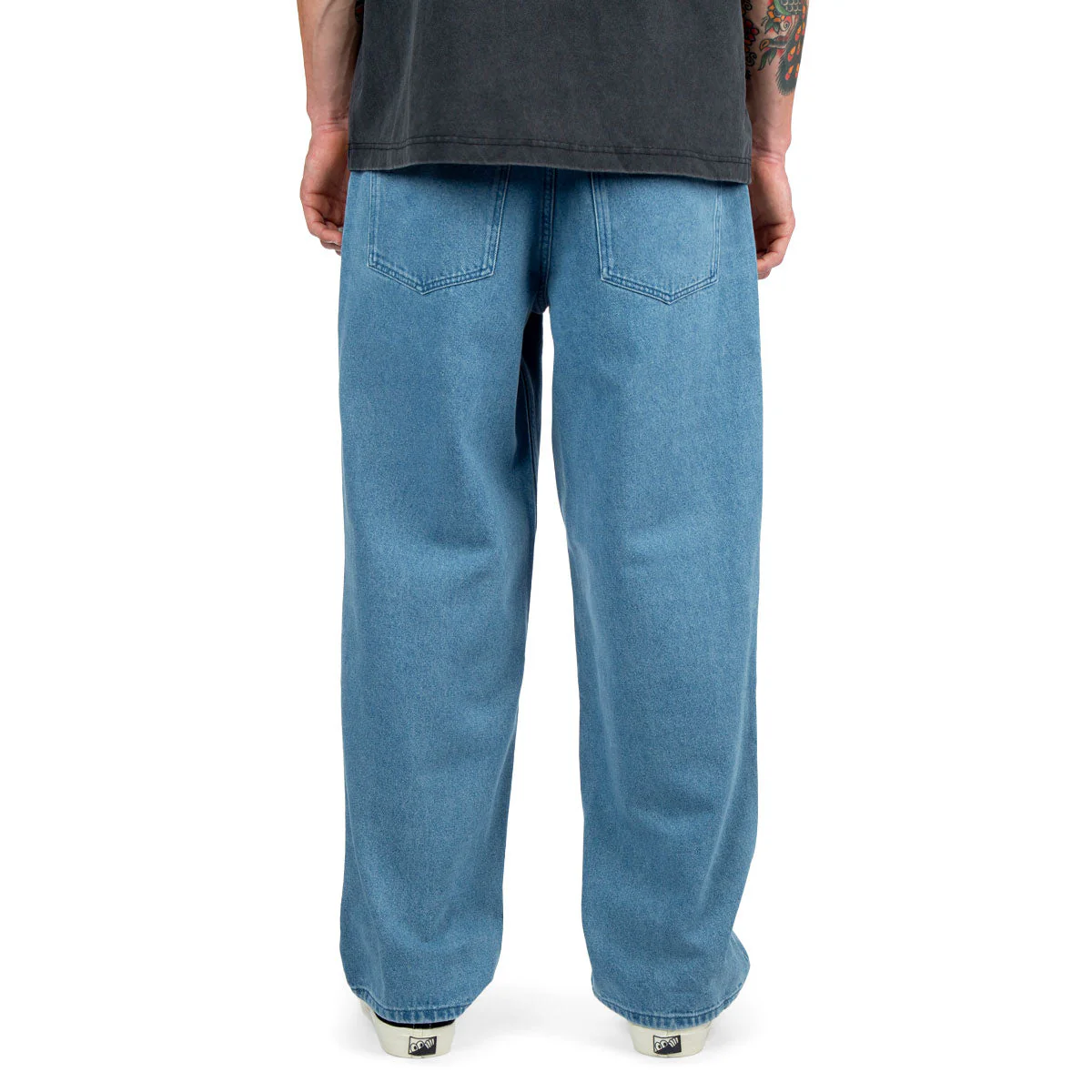 CCS Baggy Straight Denim Jeans - Rinsed Blue - Image 4