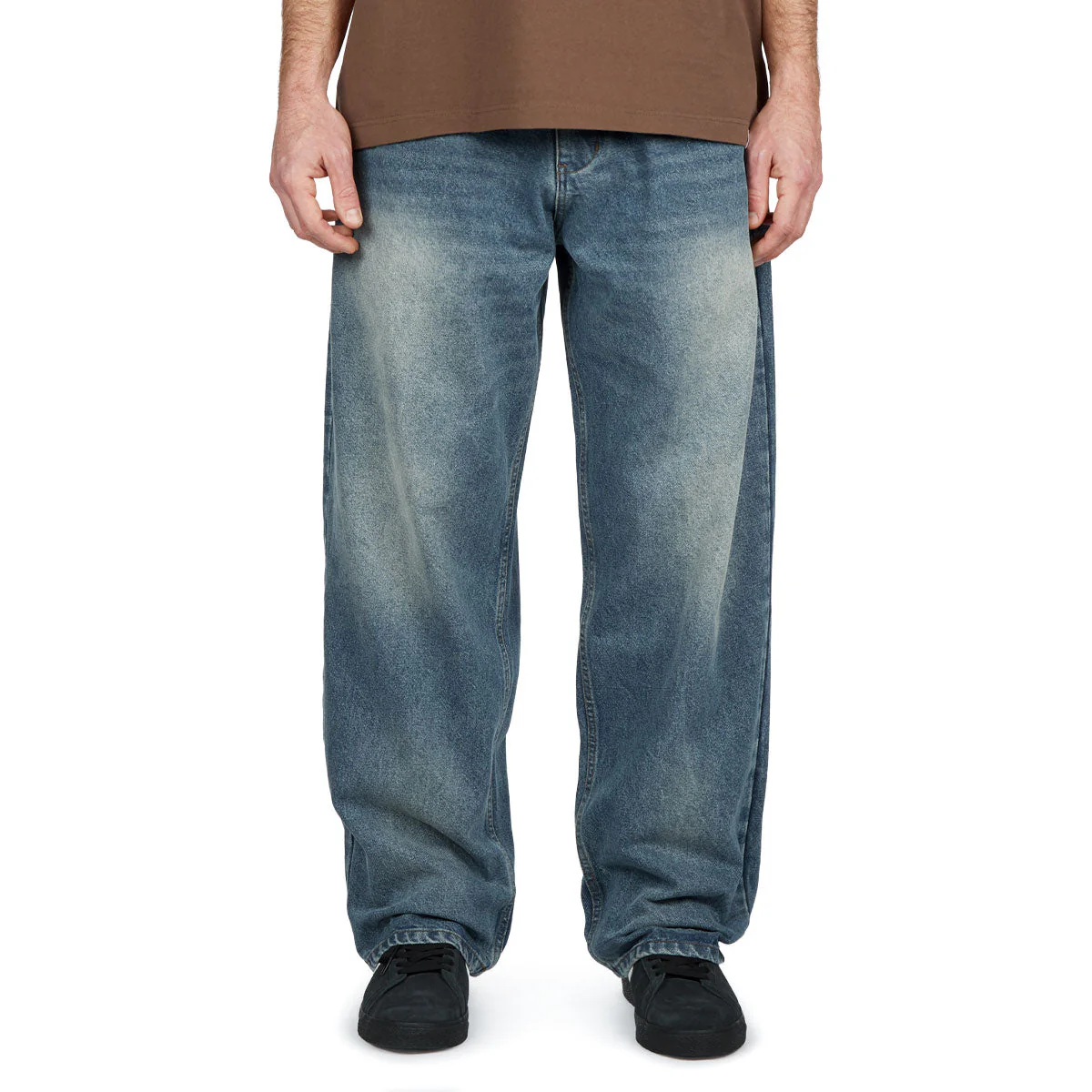 CCS Baggy Straight Denim Jeans - Sun Bleach Wash