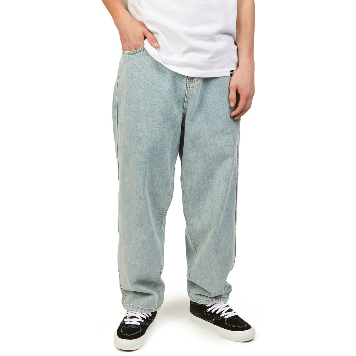 CCS Baggy Taper Denim Jeans - Light Wash