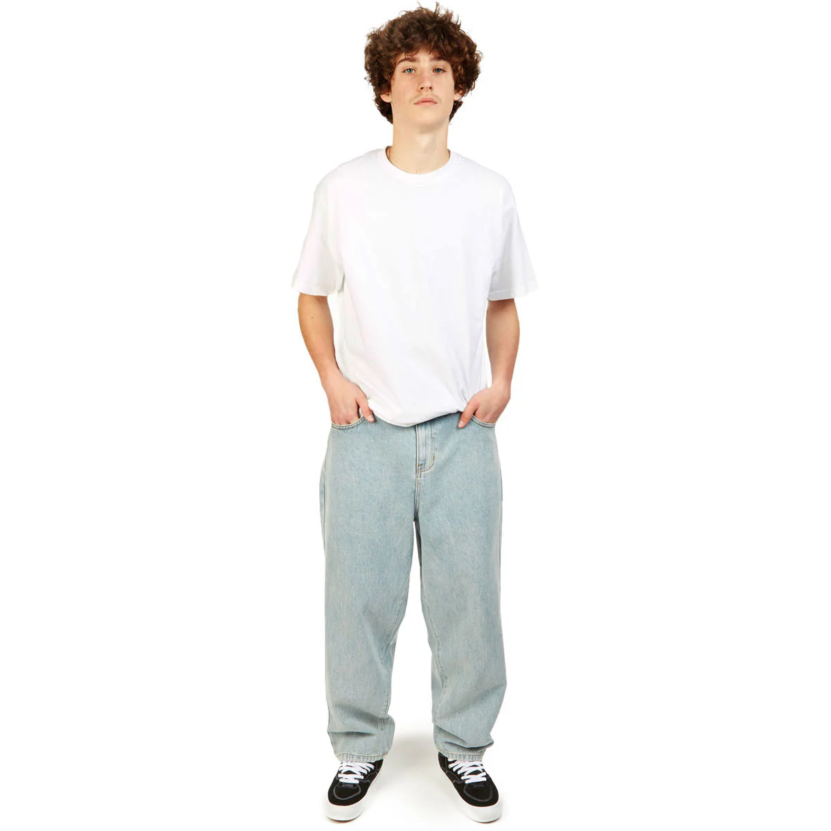 CCS Baggy Taper Denim Jeans - Light Wash - Image 2