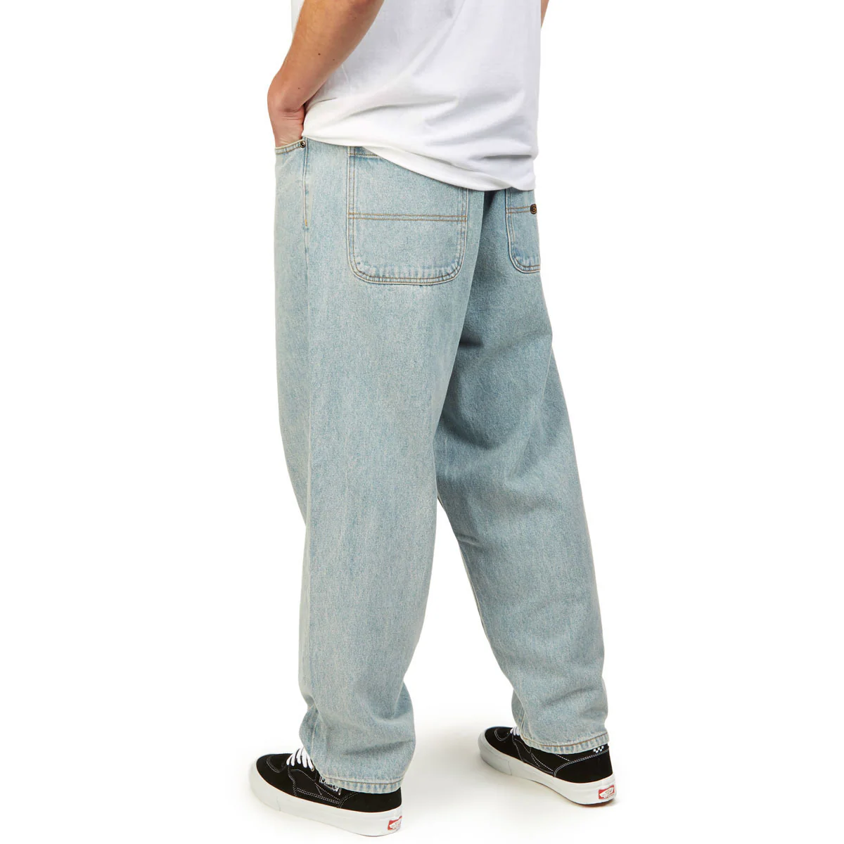 CCS Baggy Taper Denim Jeans - Light Wash - Image 3