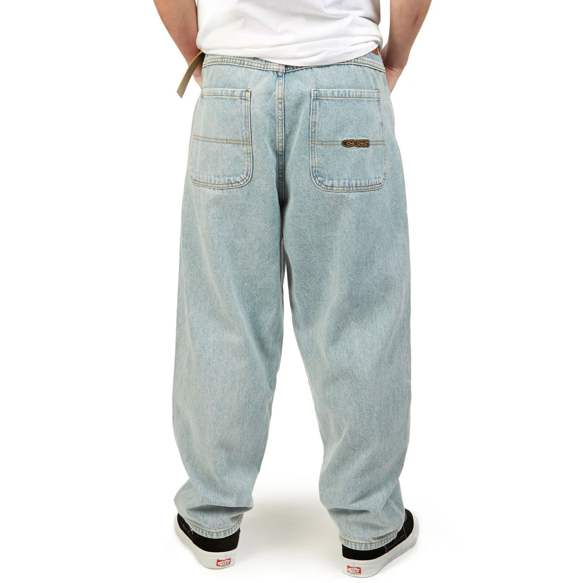 CCS Baggy Taper Denim Jeans - Light Wash - Image 4