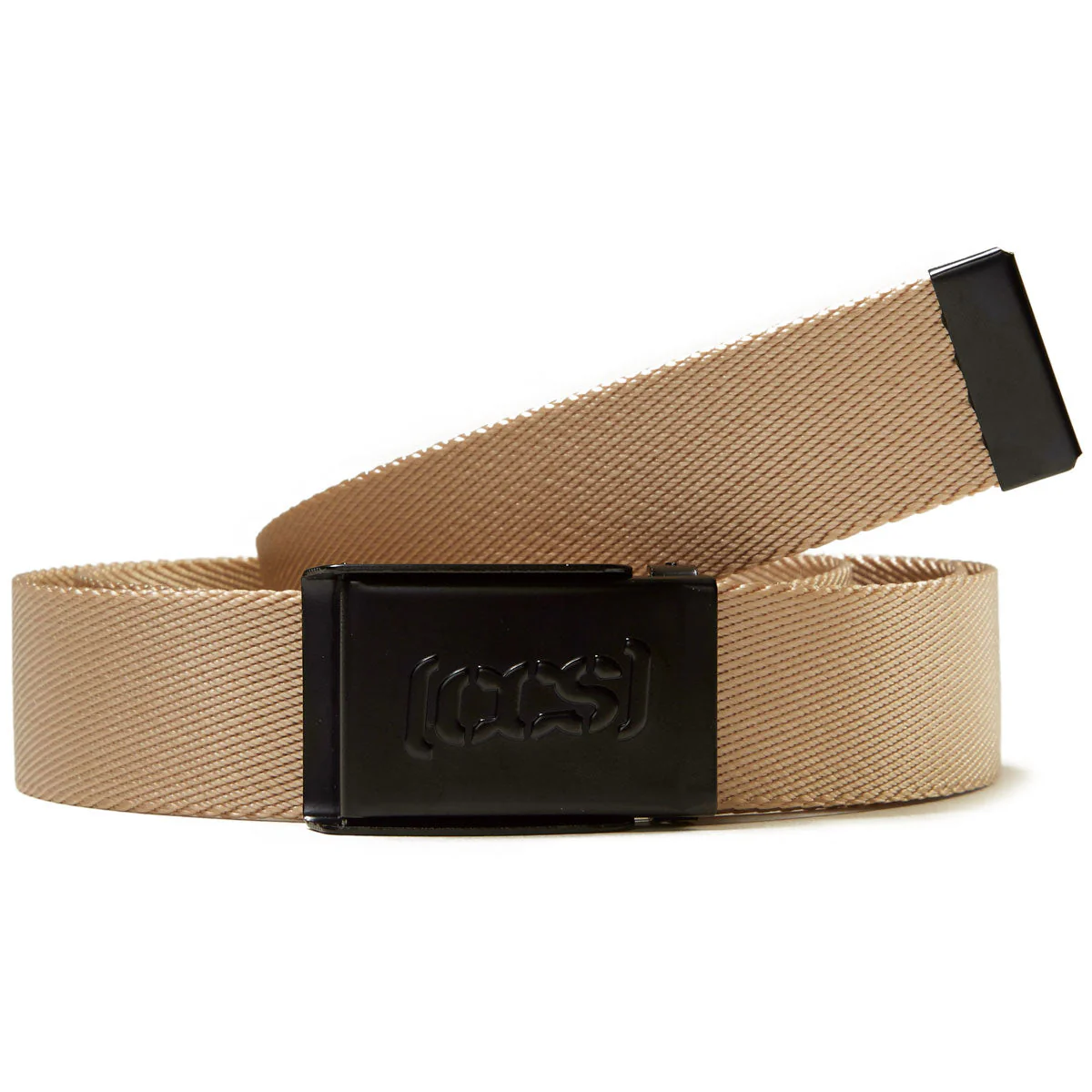 CCS Black Logo Buckle Belt - Tan - Image 2
