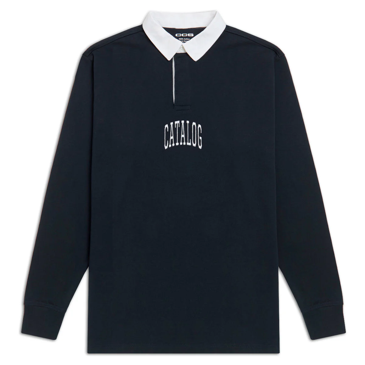 CCS Catalog Embroidered Rugby Shirt - Navy