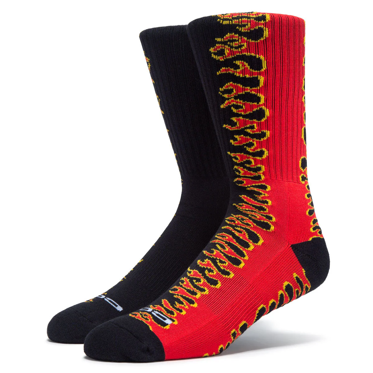 CCS Flames Socks - Black/Red