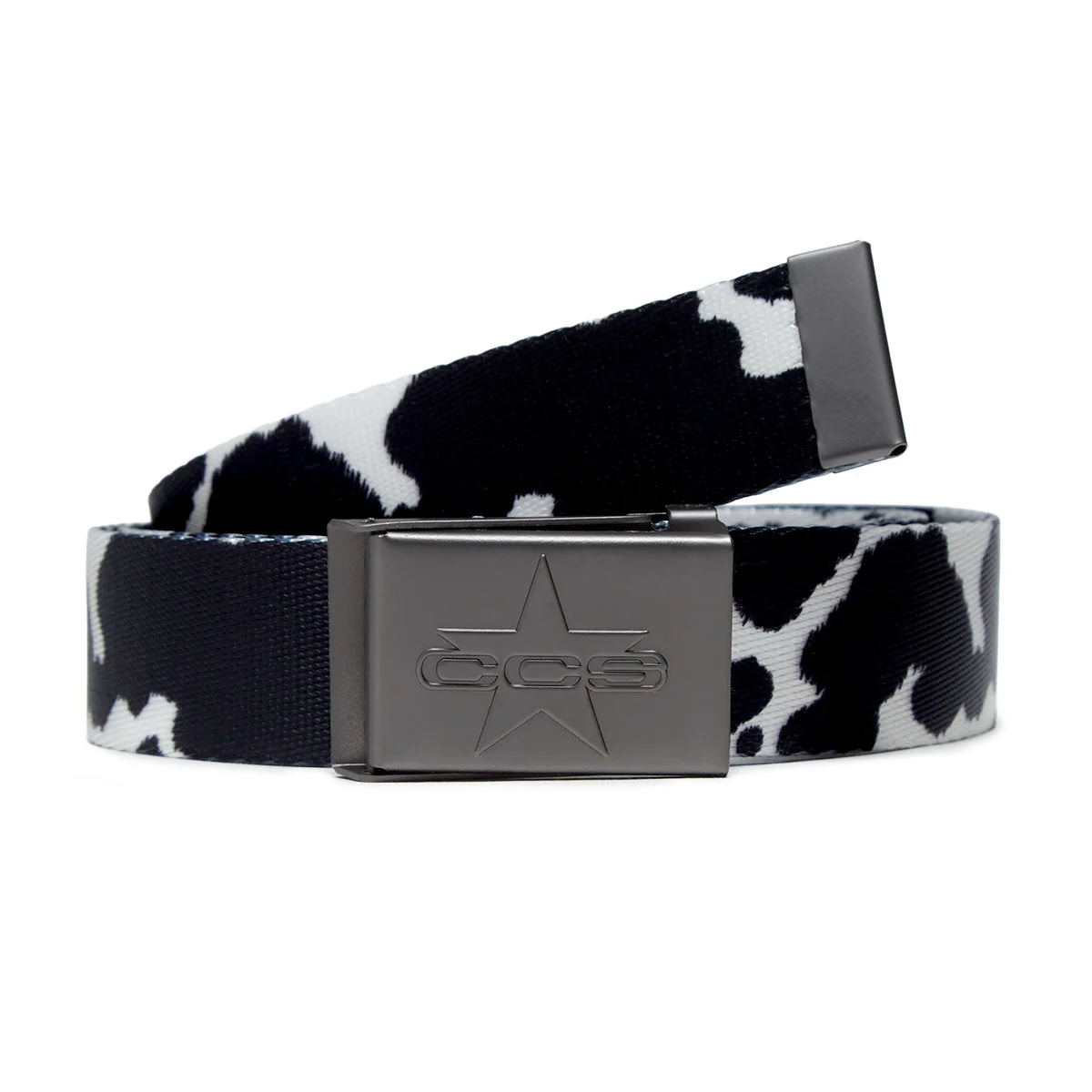 CCS Gunmetal 97 Star Web Belt - Cow