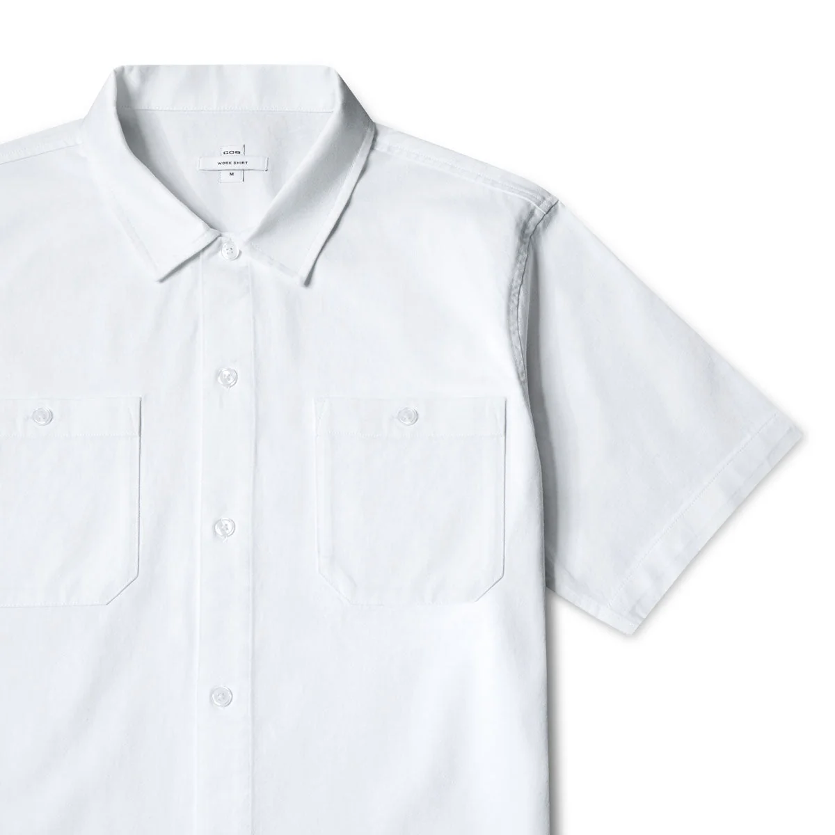 CCS Heavy Cotton Work Shirt - White - Image 3