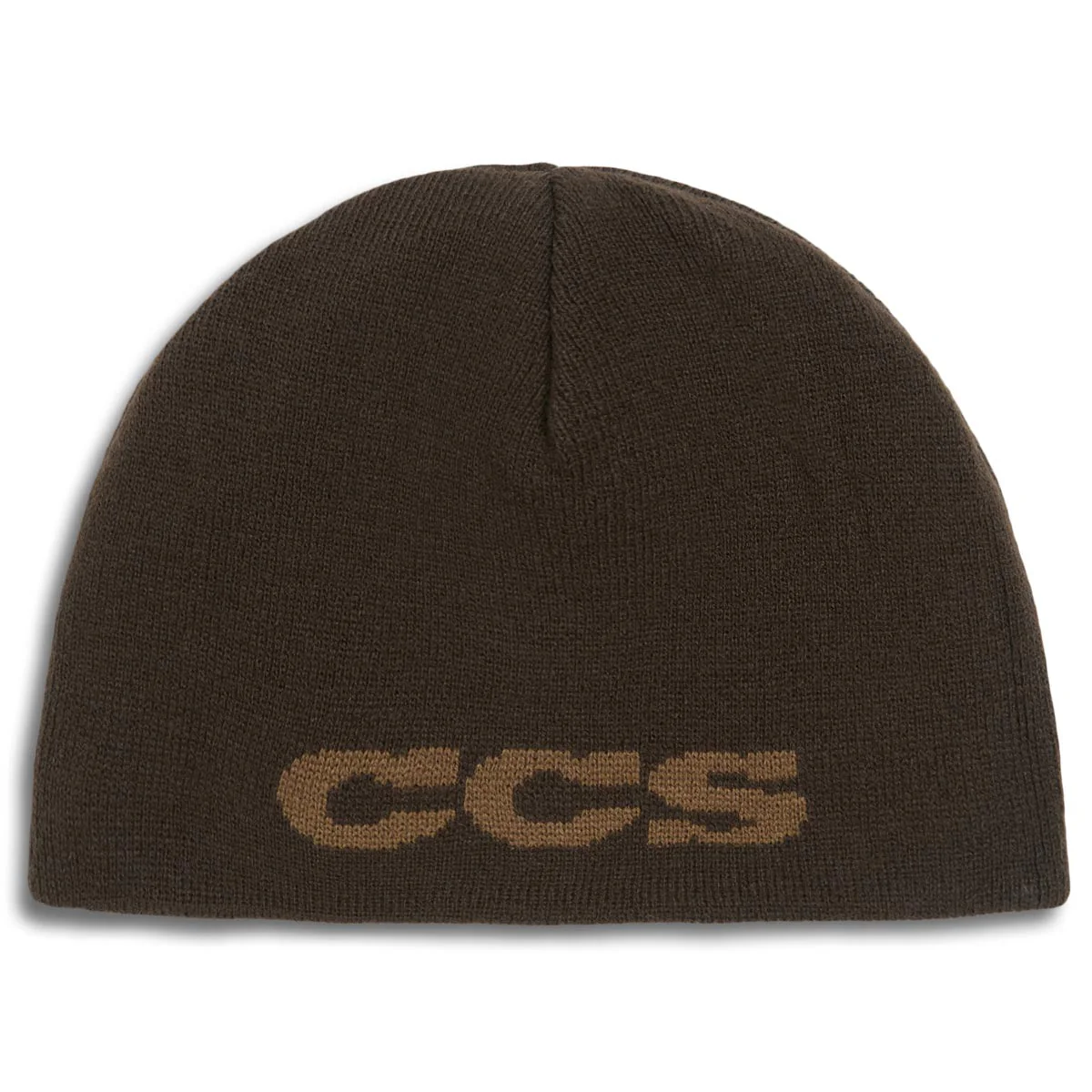 CCS Reversible Leopard Skully Beanie - Brown - Image 2
