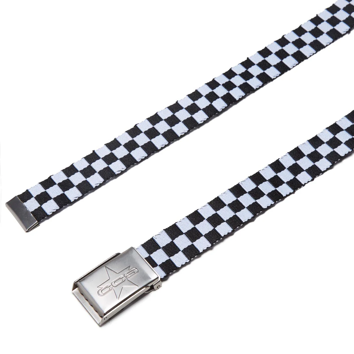 CCS Silver 97 Star Web Belt - Checkerboard - Image 2