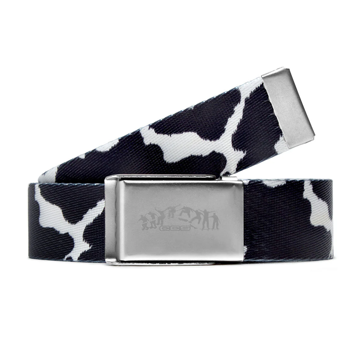 CCS Silver Kickflip Bucke Belt - Cow