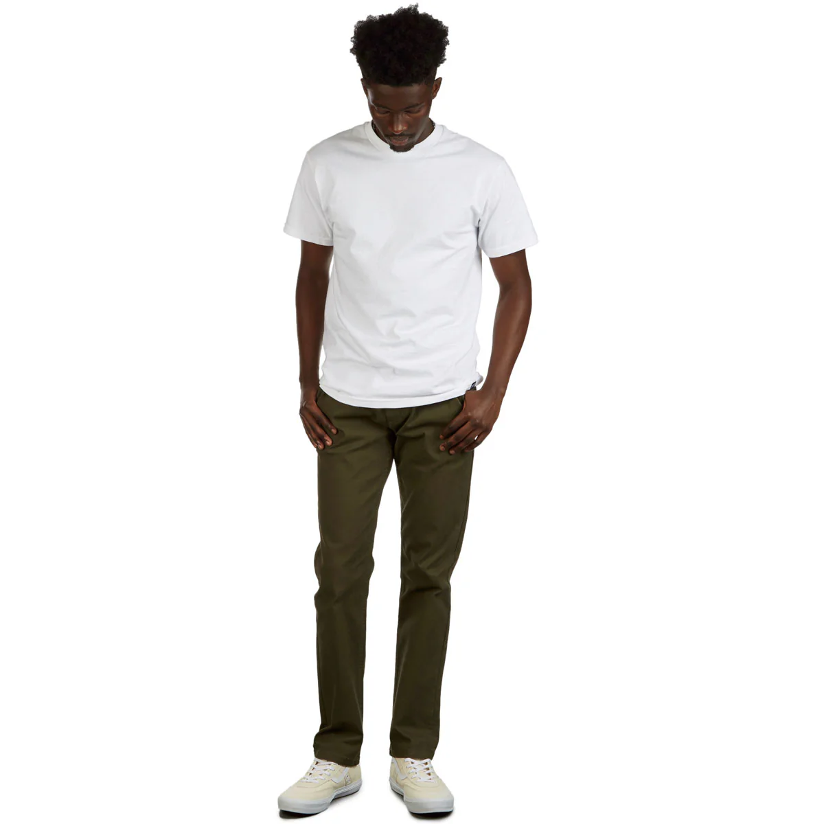 CCS Straight Stretch Chino Pants - Olive - Image 2