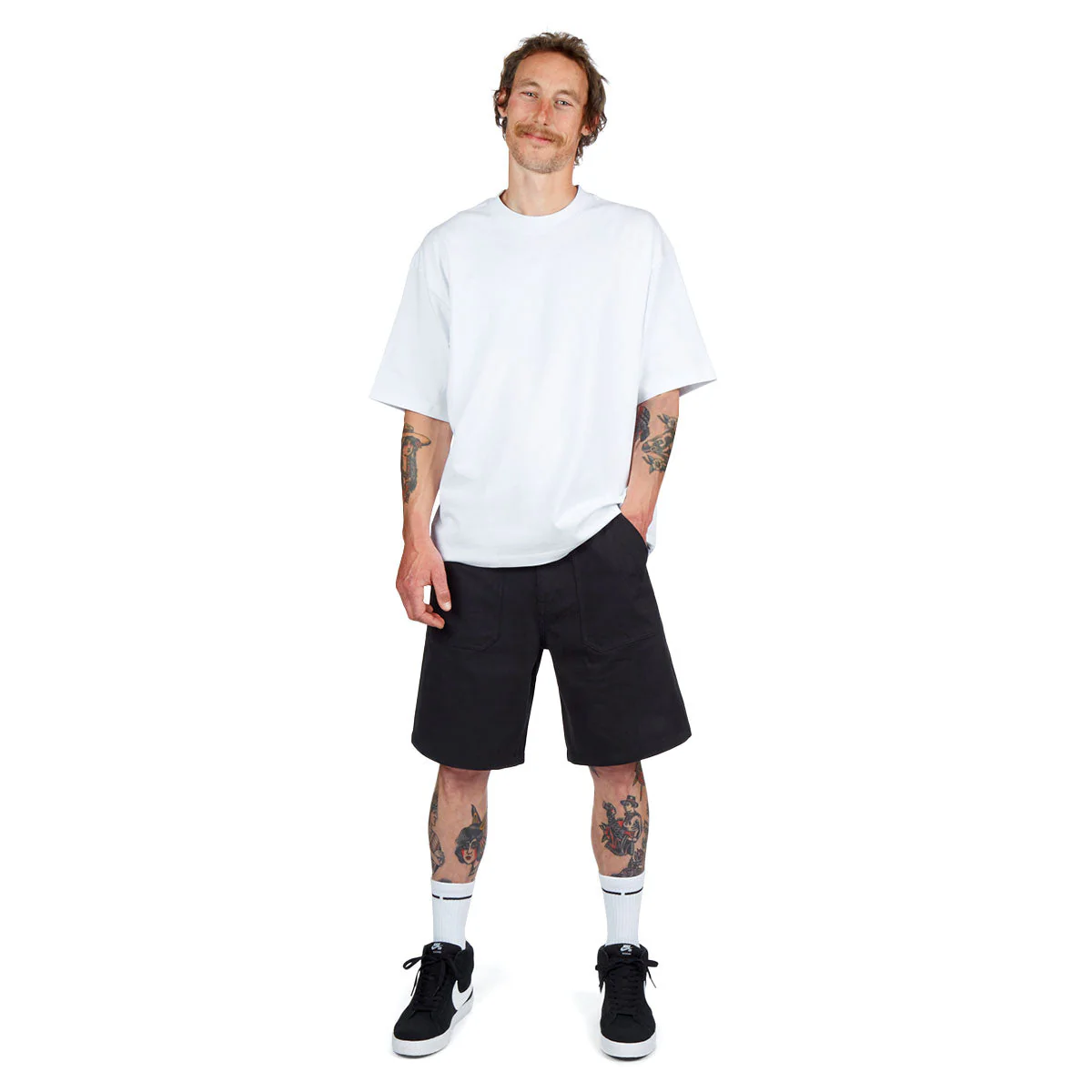 CCS Surplus Herringbone Shorts - Black - Image 3