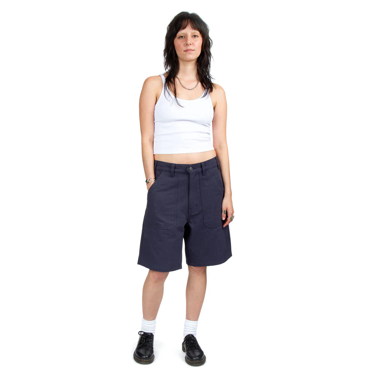 CCS Surplus Herringbone Shorts - Navy - Image 4