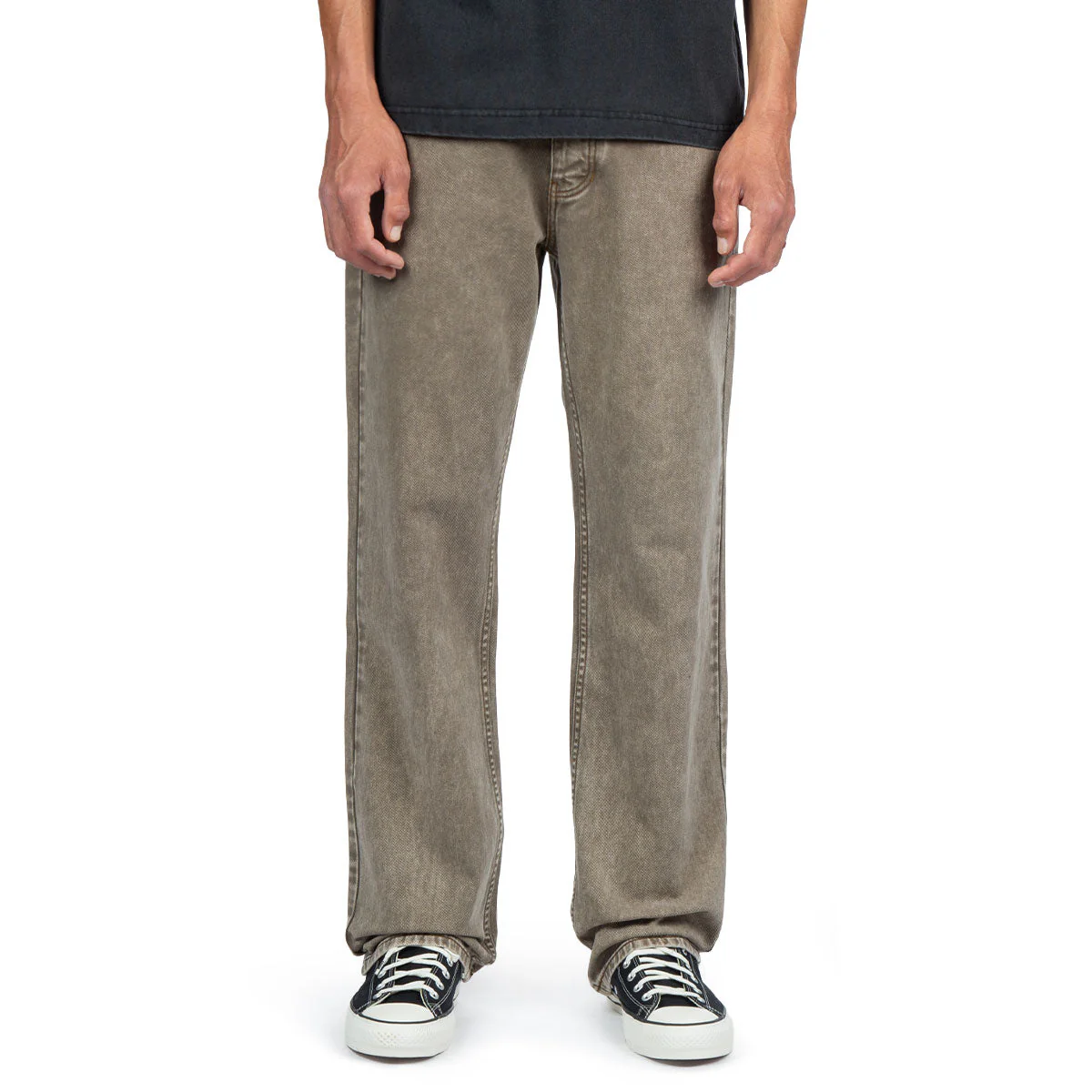 CCS Western Straight Denim Jeans - Faded Brown