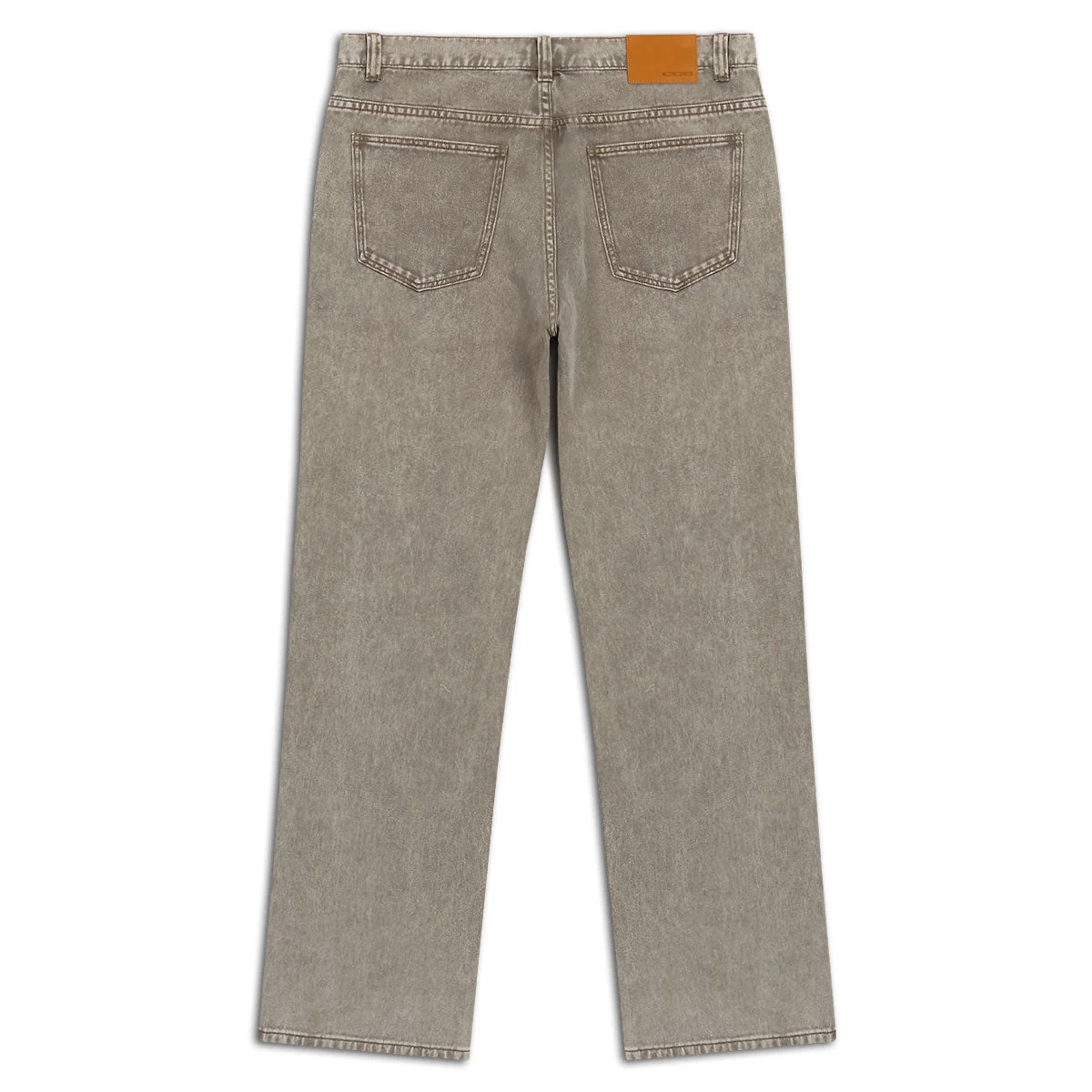 CCS Western Straight Denim Jeans - Faded Brown - Image 5