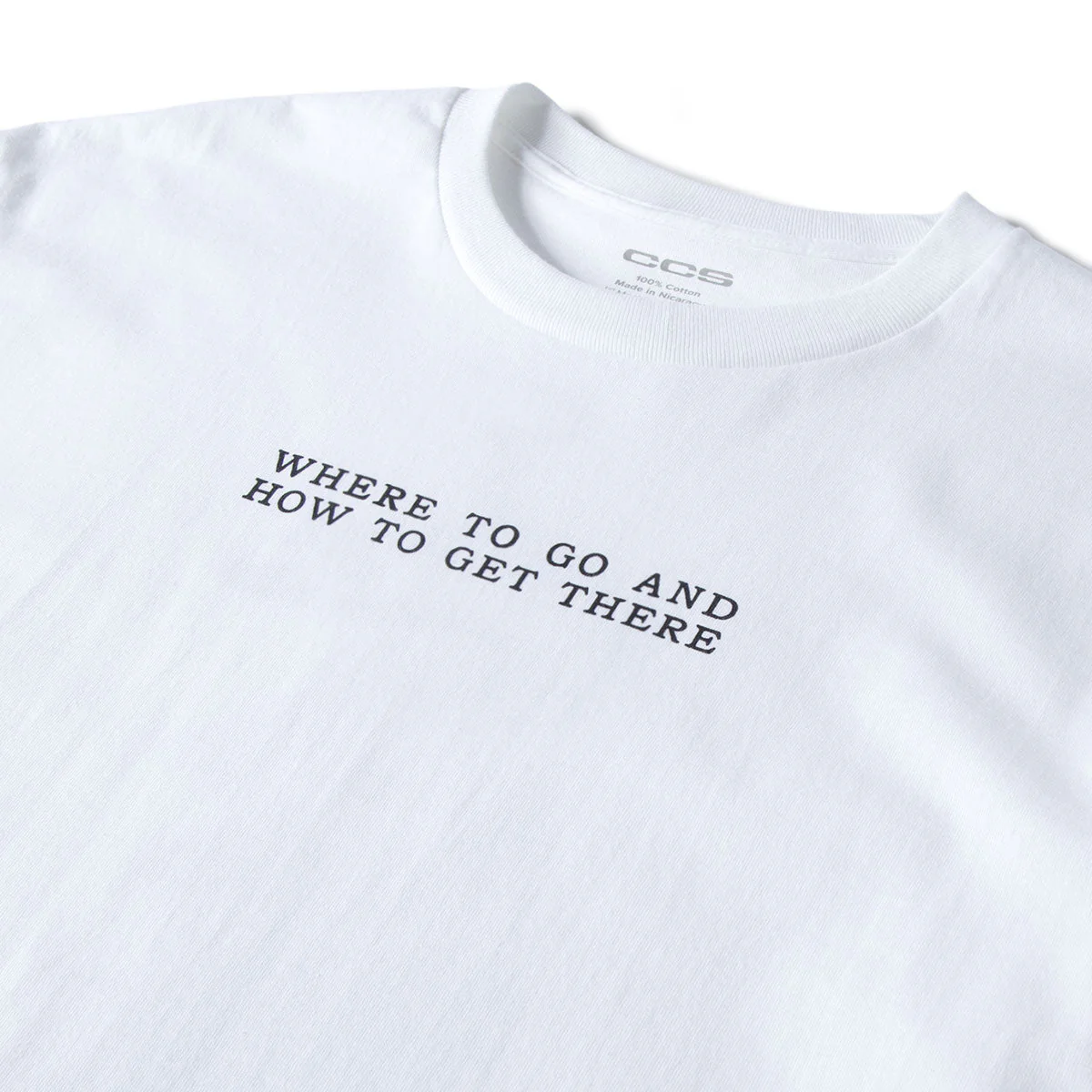 CCS x Zanereti Where To Go T-Shirt - White - Image 3