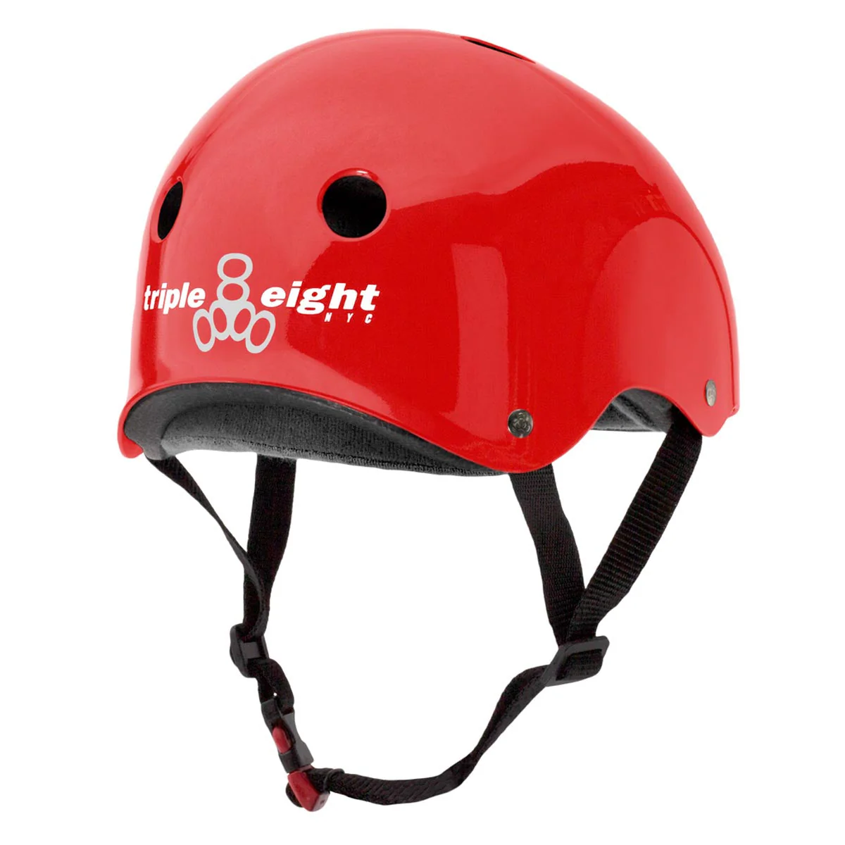 Triple Eight Certified Sweatsaver Helmet - Blood Red Glossy - Image 2