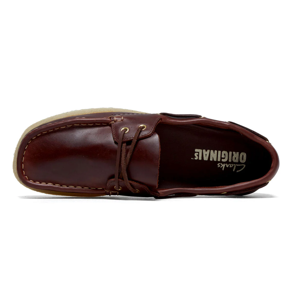 Clarks Godney Boat Shoes - British Tan Leather - Image 3
