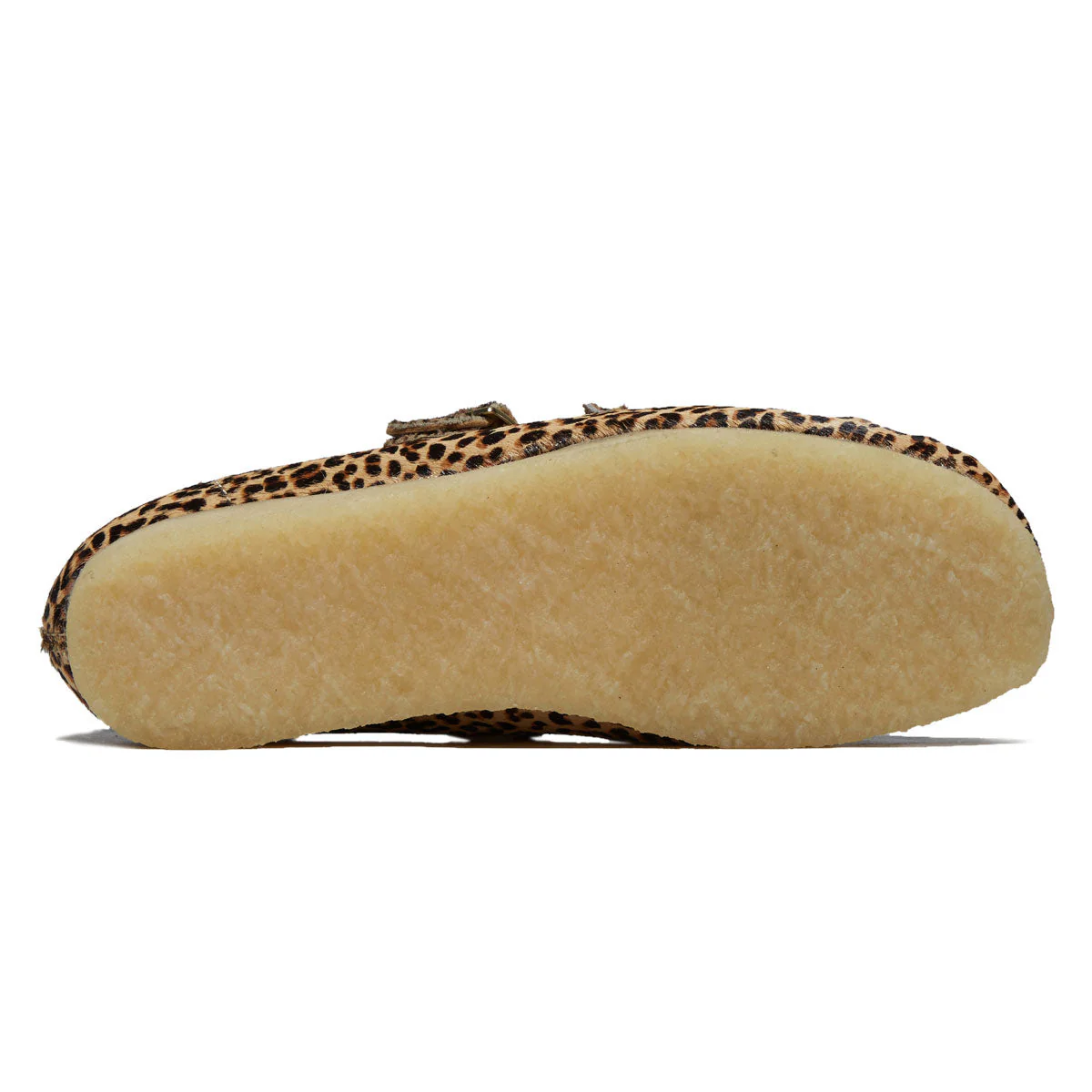 Clarks Womens Wallabee T Bar Shoes - Leopard Print - Image 4
