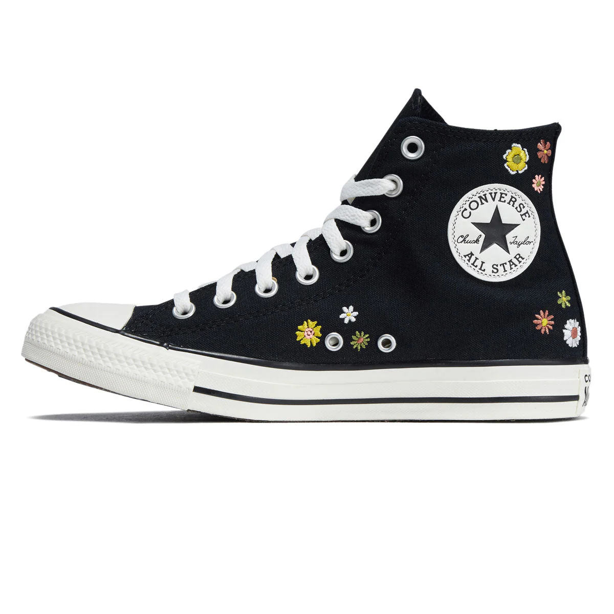 Converse Chuck Taylor All Star Hi Embroidered Florals Shoes - Black/Bright Outlook/All Heat - Image 2